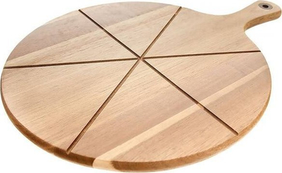 Tabaka për picë Orion, dru akacie, diametër 32 cm, me dorezë