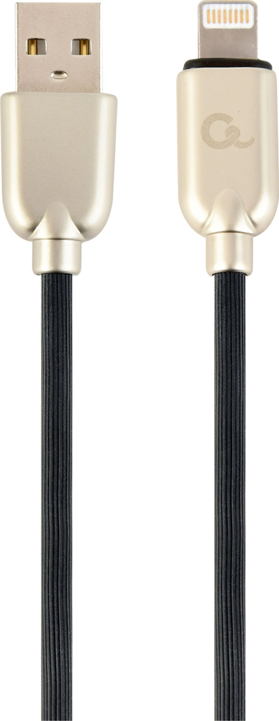 Kabllo Gembird USB-A - Lightning, 2m, e zezë, CC-USB2R-AMLM-2M