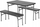 Tavolinë kampingu Coleman Pack Away Table for 4, palosëse, me 2 stola, gri