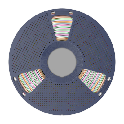Filament 3D SUNLU Silk PLA+ Rainbow 04, 1.75 mm, 1 kg, shumëngjyrësh