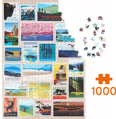 Puzzle Czuczu Puzzlove Polish National Parks, 1000 copa, shumëngjyrësh