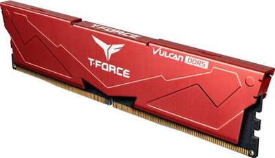 Memorie RAM Team T-Force Vulcan DDR5, 32GB 2x16GB, 5200MHz CL40, e kuqe