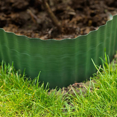 Bordurë kopshti Shumee Nature, PVC, 0.2 x 9 m, jeshile