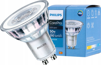 Llambë LED Philips Spot, 4.6W, GU10, dritë e bardhë e ftohtë