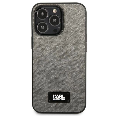 Mbulesë telefoni Karl Lagerfeld KLHCP13XSFMP2DG, për iPhone 13 Pro Max 6.7", ngjyrë argjendtë