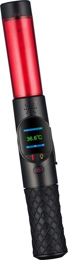 Алкотест АлкоВизор V9, професионален, мерење температура, црн