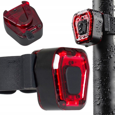 Dritë biçiklete Vayox VA0048, 100 lumens, me bateri mrena, e kuqe