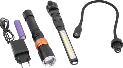 Set elektrik dore DMAX ULG 103, me dritë LED, portativ, i zi