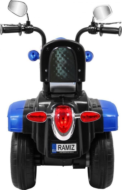 Motor elektrik për fëmijë Ramiz NightBike, chopper 3 rrota, 3 km/h, blu