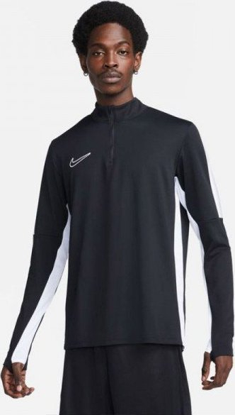 Bluzë sportive Nike Dri-Fit Academy DV9753 451, për burra, me zinxhir të shkurtër, e zezë