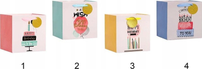 Qese dhurate NInvest Gift Bag KRZ 9177 L, me shkëlqim, shumëngjyrëshe
