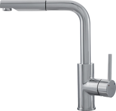 Rubinet kuzhine Kernau KWT 06A PO, gryke tërheqëse, çelik inox krom