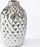 Vazo qeramike Boltze Ceramic Vase, 25cm, me shkëlqim, ngjyrë argjendi