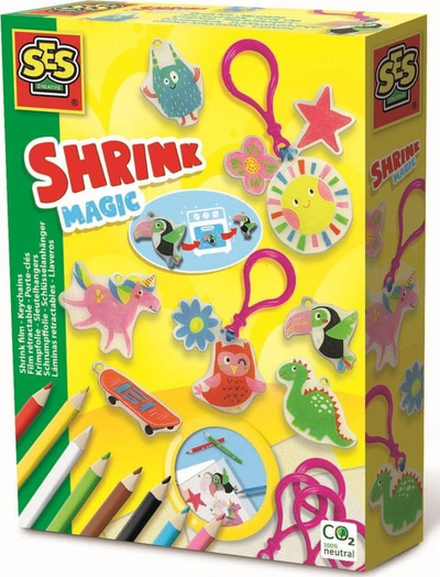 Set kreativ për varëse çelësash SES Creative Shrink Film, multi