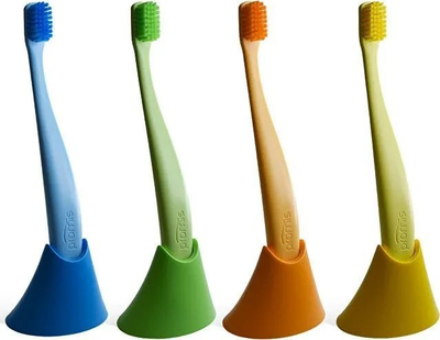 Mbajtëse furçash dhëmbësh, plastike, e verdhë