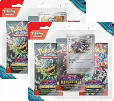Set letra Pokémon TCG Scarlet and Violet Twilight Masquerade, 3 booster, kartë promo Snorlax