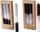 Set qirinj dekorativë Boltze Simple, 25cm, 4 copë, gradient zi e bardhë