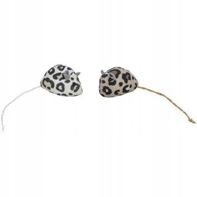 Lodër për mace Trixie Mouse, set 2 copë, leopard, tekstil, shumëngjyrëshe