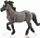 Figurë lodër Breyer CollectA Blue Dun Icelandic Stallion, vinil, për koleksion, blu