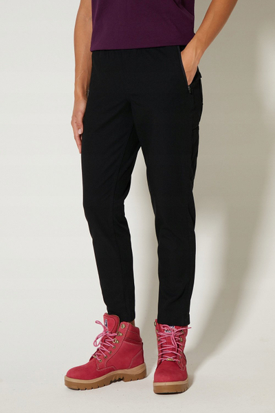 Работни панталони Carhartt Force Relaxed Fit Ripstop, за жени, големина L, црни