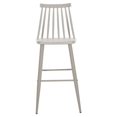 Stol Vanessa i lartë PP & dru metalik gri 47×48,5×107 cm (HM8459.20), gri