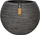 Vazo dekorative Capi Europe Ball Rib NL, 40x32 cm, nga polietilen i riciklum, gri antracit