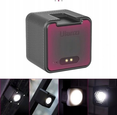 Dritë mini video Ulanzi L2, LED COB Bi-Color, CRI95+, magnetike