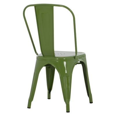Karrige ngrënieje Melita-Pro prej metali 44x47x84,5Hcm (HM8641.53), gjelbër