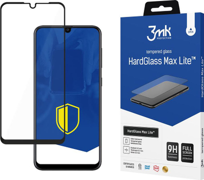Заштитно стакло 3MK HardGlass Max Lite за Samsung Galaxy A30s, 0.3mm, проѕирно