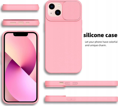Këllëf telefoni ForCell SLIDE për Xiaomi Redmi 13C POCO C65, TPU, mbrojtje kamere, rozë e hapur