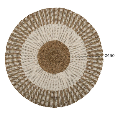 Tepih rrumbullakët Kirki Φ150cm (HM7842), bardhë