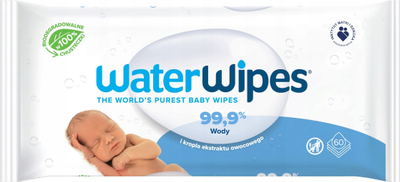 Lecka të lagura WaterWipes Baby, 9 pako x 60 copa, pa aromë