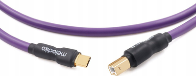 Kabllo USB Melodika MDUCB15, USB C në USB B, 1.5m, me kontakte ari 24K