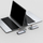 Hub multifunksional Baseus HUB Metal Gleam Series 5in1 - USB-C PD 100W, 3xUSB 3.0, HDMI, gri