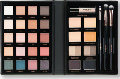 Палета сенки за очи Profusion Pro Kit Professional Eyes, професионална, 100g
