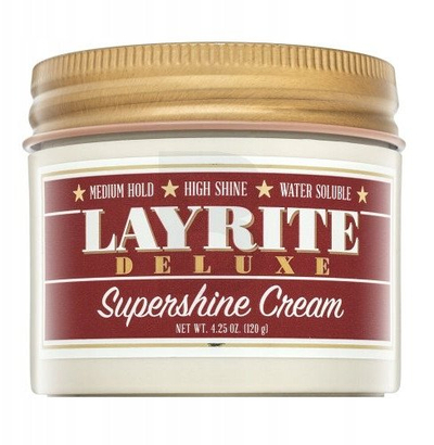 Krem flokësh Layrite Supershine Hair Cream, me shkëlqim të fortë, 4.25 oz