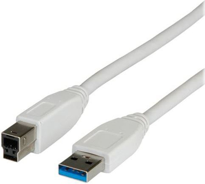 Kabllo USB Multicomp Pro 11.99.8870, USB 3.0 Type A me B, 1.8m, e bardhë