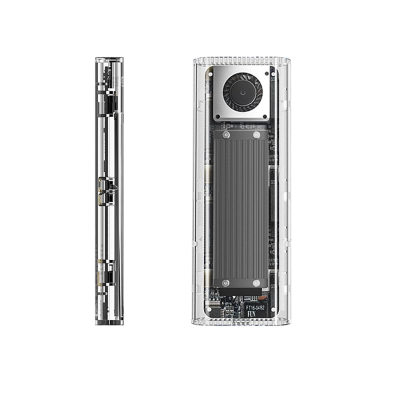 Kuti eksternale SSD Orico TCM2-G20, për M.2 NVMe, USB-C 3.2 20Gb/s, e tejdukshme