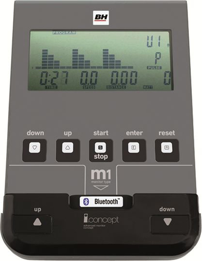 Biçikletë spinning BH Fitness I.Spada II H9355I, rezistencë magnetike, Bluetooth, gri