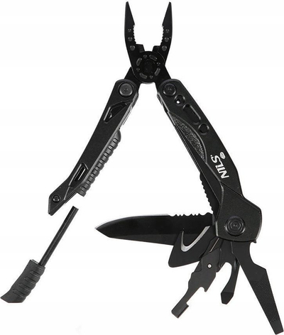 Multitool Nils Extreme NC1744 Nils Camp, 12 funksione, çelik inox, gri