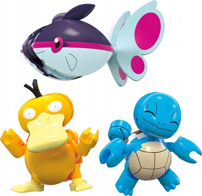 Set ndërtimi Pokemon Mega Aquatic Adventure, 319 copa, 3 figura, shumëngjyrësh