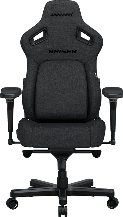 Karrige gaming Anda Seat Kaiser 4 Premium, për trup të madh (XL), me pëlhurë, ngjyrë gri e errët