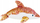 Lodër pelushi delfin Smily Play SP84388, me gurë shkëlqyes, rozë