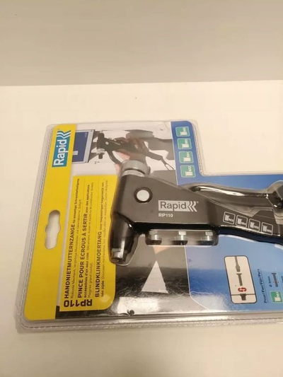 Pinca për arra rivet Rapid RP110, madhësi M3 M4 M5 M6, trup alumini, e zezë