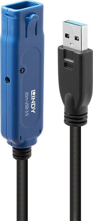 Kabllo zgjatuese USB 3.0 Lindy Active Pro, 20m, e zezë