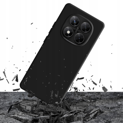 Kapak telefoni 3MK Matt Case Pro për Redmi Note 14 Pro 5G POCO X7 5G, i hollë, i zi