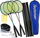 Set badminton Techman për 4 veta, 2 toptha, çelik