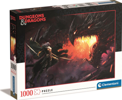Puzzle Clementoni Dungeons &amp; Dragons, 1000 copa, 70 x 50 cm, shumëngjyrësh