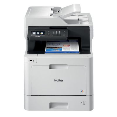 Ласерски печатач Brother DCP-L8410CDW, мултифункционален, во боја, WiFi, бел