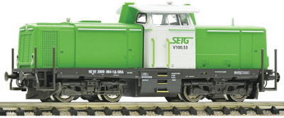 Lokomotivë diesel Fleischmann 721213 N V 100.52 SETG, shkalla N, model hekurudhor, shumëngjyrëshe